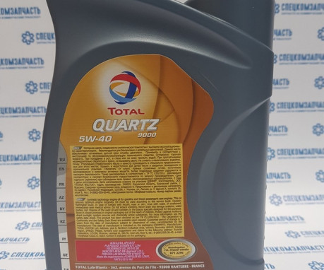 Масло моторное синтетическое QUARTZ 9000 5W-40 1л.