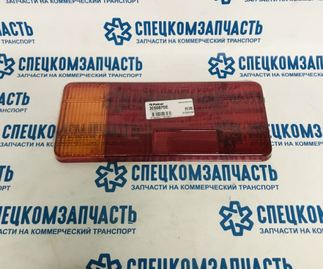 Стекло фонаря заднего левый бортовой прямоугольный на Пежо Боксер - 3050870E